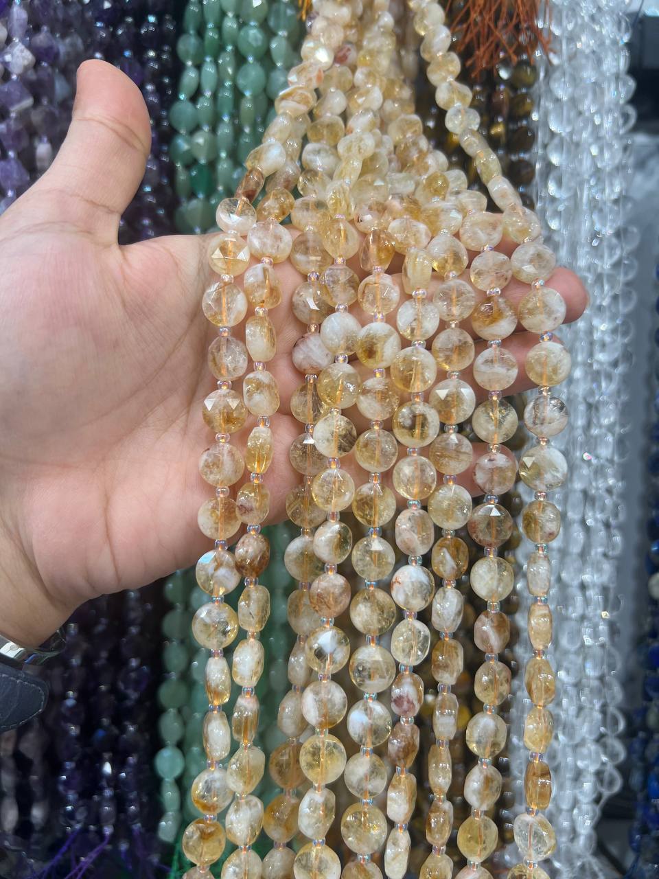 ریسه سکه ای تراش سیترین